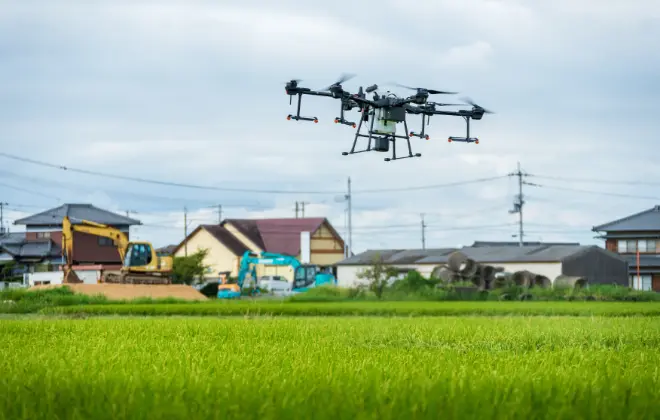 ドローンを使って効率UP